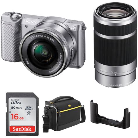 Sony Alpha a5000 Mirrorless Digital Camera with 16-50mm and