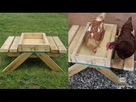 How to build a chicken picnic table - YouTube