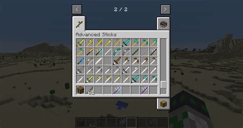 Advanced Sticks Minecraft Mod