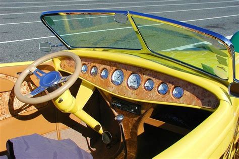 Dashboard on a yellow car free image download