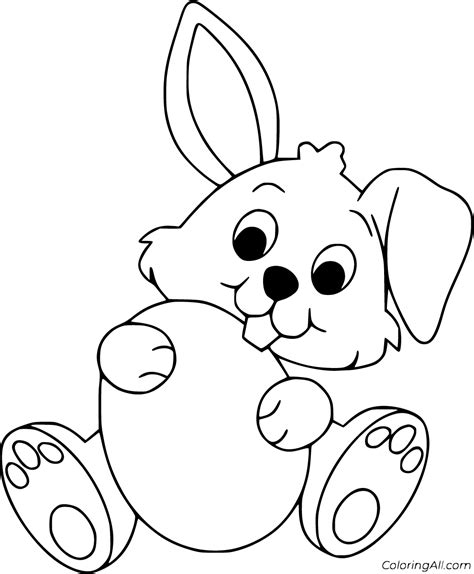 80 free printable Easter Bunny coloring pages in vector format, easy to print from … em 2021 ...