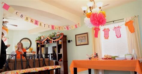 Smile Like You Mean it: Orange and Pink Baby Shower