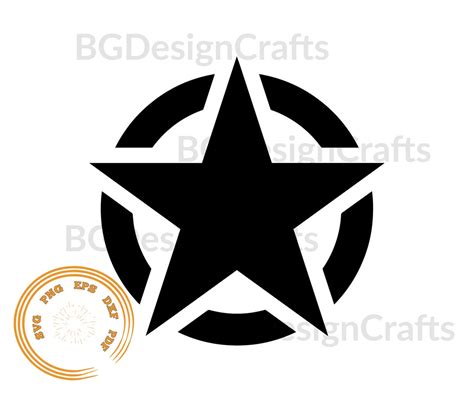 Army Star SVG, Retro Star Military SVG, Png, Dxf, Clipart, Svg File for Cricut - Etsy