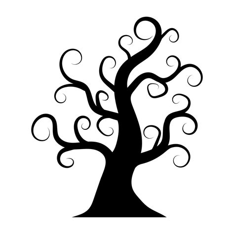 silhouette of halloween tree icon. 25936306 Vector Art at Vecteezy