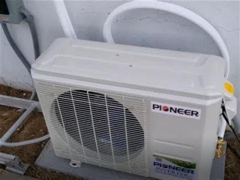 How To Install Pioneer Ductless Mini Split 12000 BTU 230 Volts Air Conditioner - YouTube