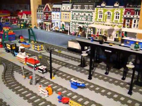 Lego Train Layout 9V 2013 - YouTube