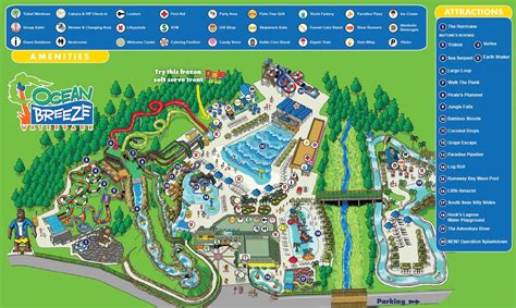 Ocean Breeze Waterpark Map and Brochure (2001 - 2023 ...