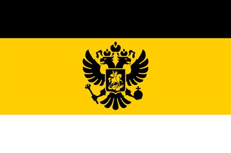 Russian Empire Flag Black Yellow White - bmp-cheese