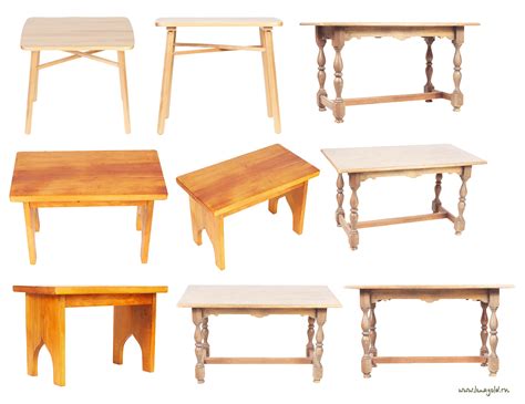 Wooden tables PNG image