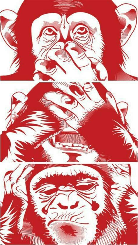 Épinglé par Alejandro Melo sur just sum wallpapers. | Trois singes de la sagesse, Singe dessin ...