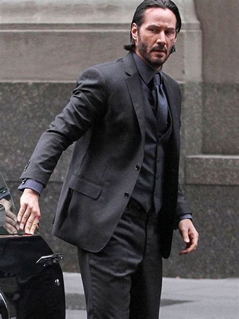 Keanu Reeves Black Suit | John Wick Three Piece Suit