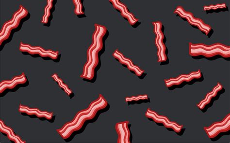 Bacon pattern food wallpaper illustration | Free stock illustration - 487659