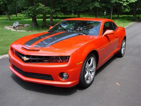 2010 Camaro Orange With Black Stripes | 2010 camaro, Camaro, Chevy muscle cars