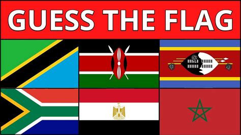 Guess ALL the African flags | FLAG QUIZ - YouTube