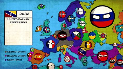 Europe Map With Countryballs