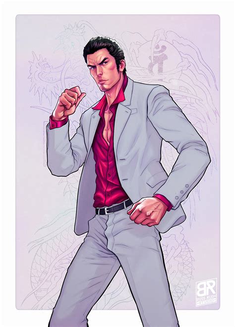 [Fan Art] My first proper bit of Yakuza fan art. Had to start with ...