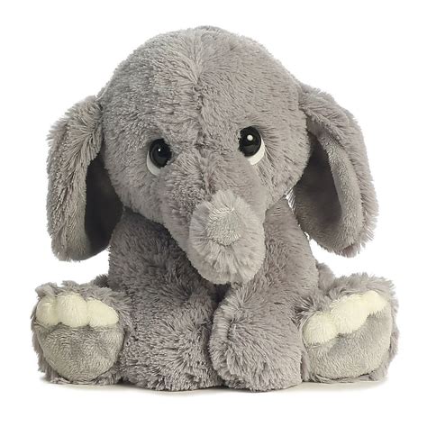 Plush Elephant Grey Soft Cute Adorable Gift Toy Cuddly Stuffed Animal Big Teddy #Aurora ...