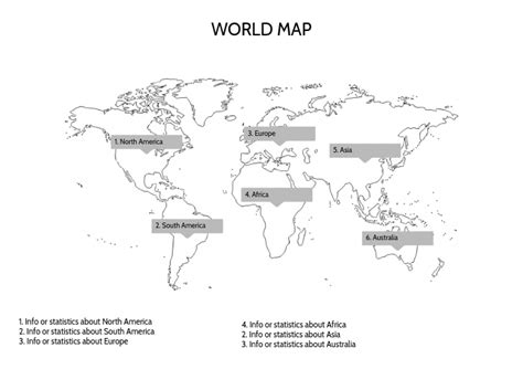 A4 World Map Printable