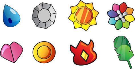 pokemon kanto gym badges (2239×1155) | Pokemon badges, Pokemon, Pokémon ...