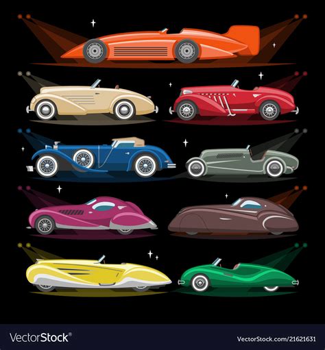 Art deco car retro luxury auto transport Vector Image