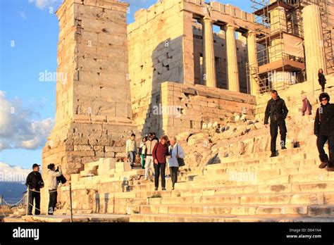 Acropolis Propylaea, Athens, Greece Stock Photo - Alamy