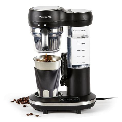 PowerXL Grind & Go Plus Coffee Maker, Automatic Single-Serve Coffee ...