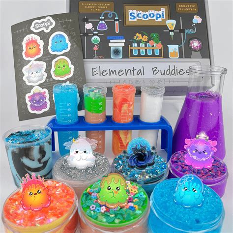 New releases for September - Elemental Buddies Slime Collection Box Set - Scoopi