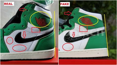 How To Spot The Fake Air Jordan 1 Lucky Green