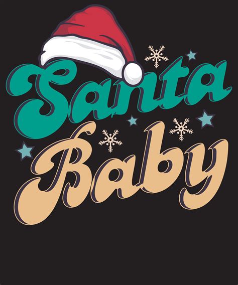 Santa Baby Toddler Retro Christmas T Shirt Design For Kids 29336757 Vector Art at Vecteezy