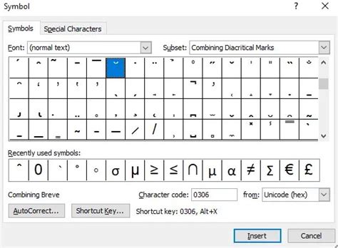 ˘ Breve Symbol (Meaning, Type on Keyboard, Copy & Paste) - Symbol Hippo