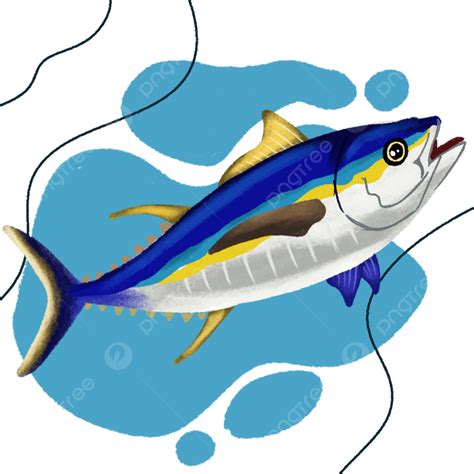 Hand Drawing Tuna Fish Vector, Tuna Fish Vector, Tuna Fish Illustration ...