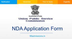 NDA Application Form 2021 (Released), NDA 2021 Apply Online