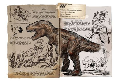 Rex - Official ARK: Survival Evolved Wiki | Game ark survival evolved, Dinosaur art projects ...