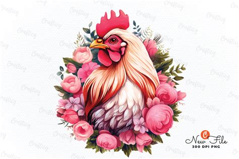 Beautiful Hens Sublimation Clipart Graphic by Crafticy · Creative Fabrica