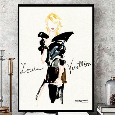 Louis Vuittons Printing Wall Decor – Poster | Canvas Wall Art Print - John Sneaker