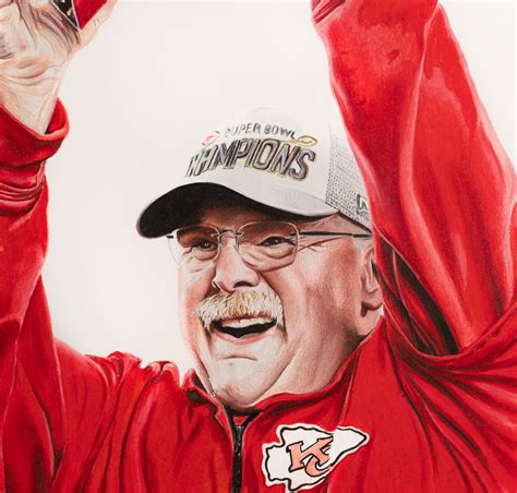 Andy Reid “How bout those Chiefs” » Digital Sports Paintings Kansas ...