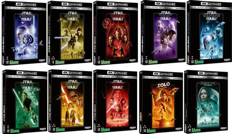 Star Wars Coffret intégrale édition collector Blu-ray 4K saga skywalker