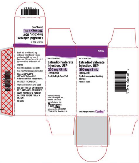 Estradiol Valerate Injection - FDA prescribing information, side ...