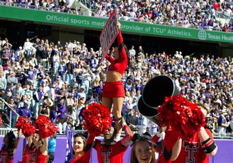 Texas Tech Red Raiders Cheerleaders During Editorial Stock Photo ...