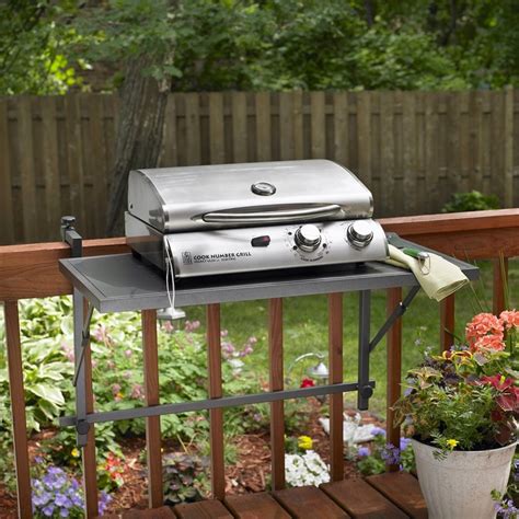 Shop Outdoor Greatroom Company Aluminum Folding Rail Mounted Grill Stand at Lowes.com