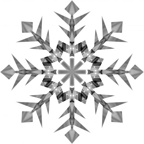 Grey Snowflake 2 Free Stock Photo - Public Domain Pictures