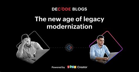 Legacy system modernization: Then and Now | Decode - A publication by Zoho Creator