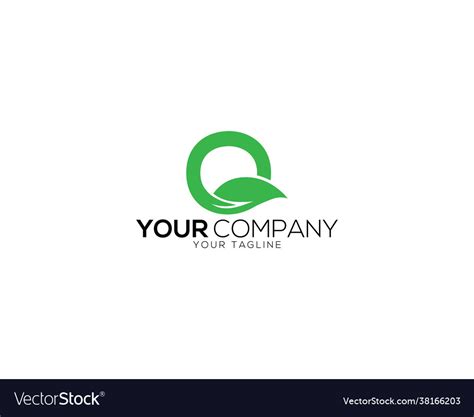 O letter green logo icon template design Vector Image