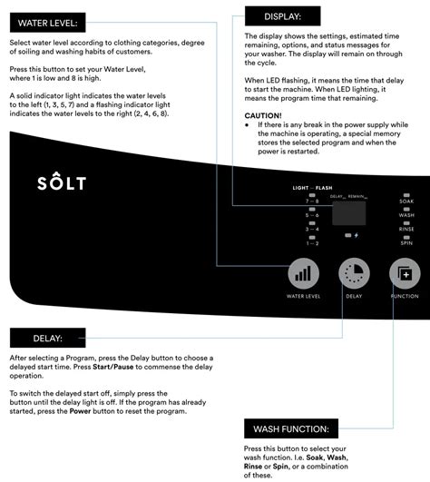 SOLT Washing Machine User Manual