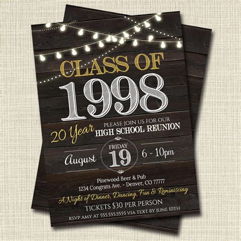 Class Reunion Invitation Templates Class Reunion Invitation Reunion ...