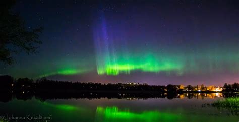 Gorgeous aurora borealis last night in Järvenpää, Finland. [OC ...