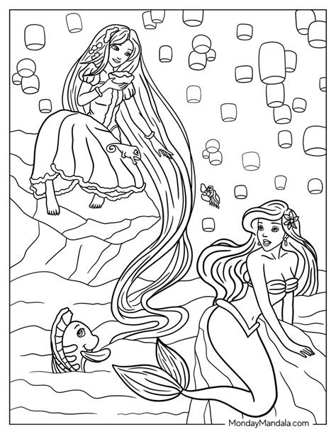 36 Disney Princess Coloring Pages (Free PDF Printables)