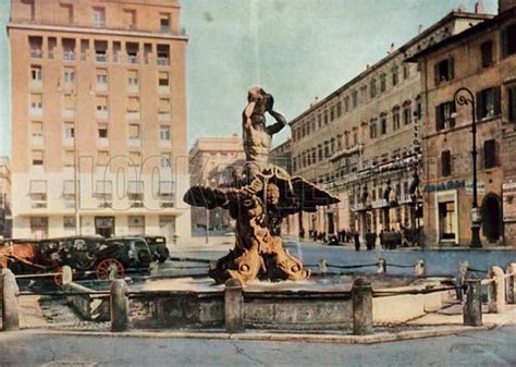 Piazza Barberini, Barberini Square stock image | Look and Learn