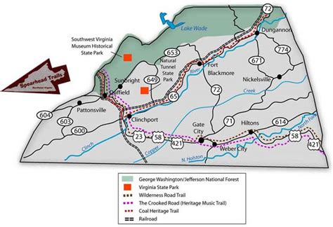 Scott County Virginia Map | Time Zones Map