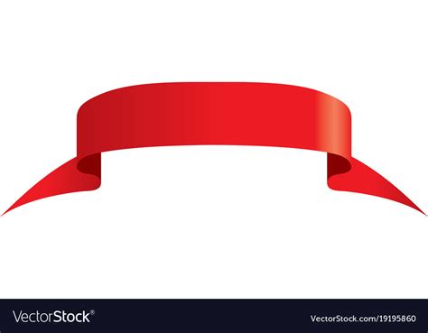 Red ribbon Royalty Free Vector Image - VectorStock